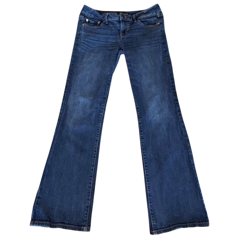 American Eagle Favorite Boyfriend Jeans Stretch Medium Wash Womens Size 10 Long